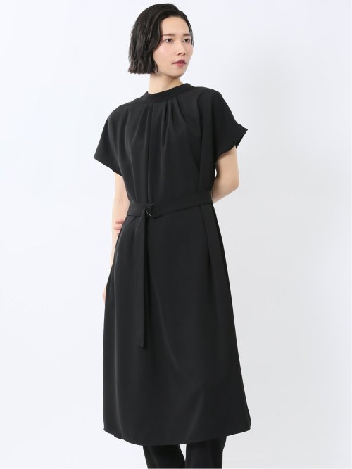 前後2WAY シャツワンピース