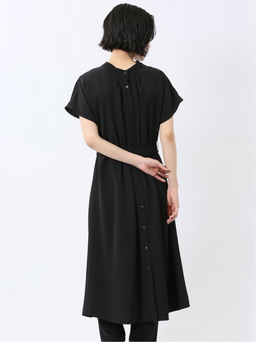 前後2WAY シャツワンピース