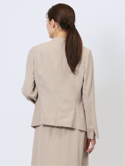 ダブルクロス カラーレスジャケット ベージュ(セットアップ可能)