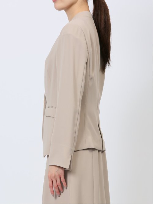 ダブルクロス カラーレスジャケット ベージュ(セットアップ可能)