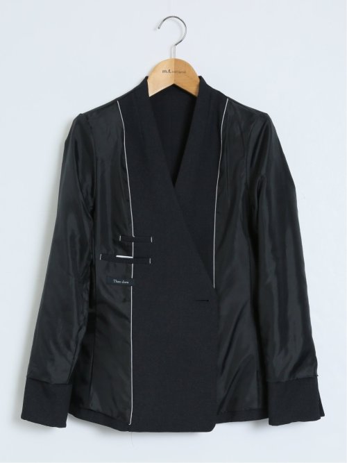 シャークスキン カラーレスジャケット 紺(セットアップ可能)