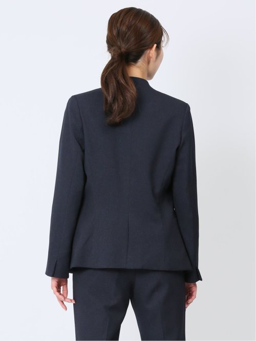 シャークスキン カラーレスジャケット 紺(セットアップ可能)