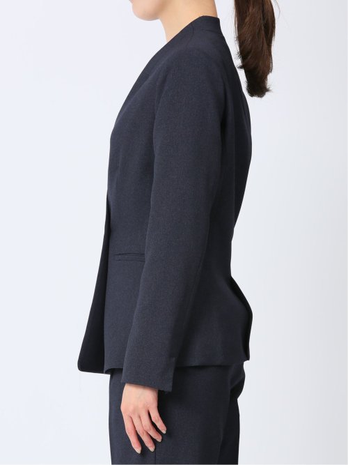 シャークスキン カラーレスジャケット 紺(セットアップ可能)