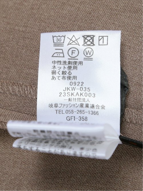 綿麻ライク 1ボタン7分袖ジャケット 茶(セットアップ可能)