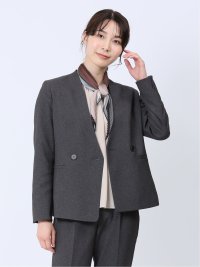 シャークスキン カラーレスジャケット グレー(セットアップ可能)(S 06 