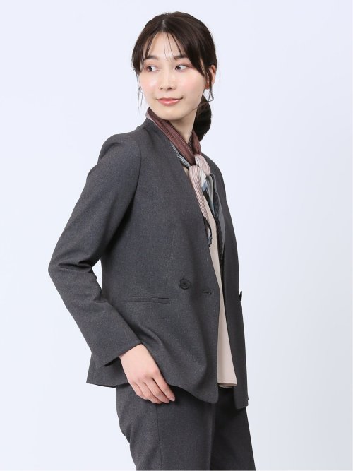 シャークスキン カラーレスジャケット グレー(セットアップ可能)