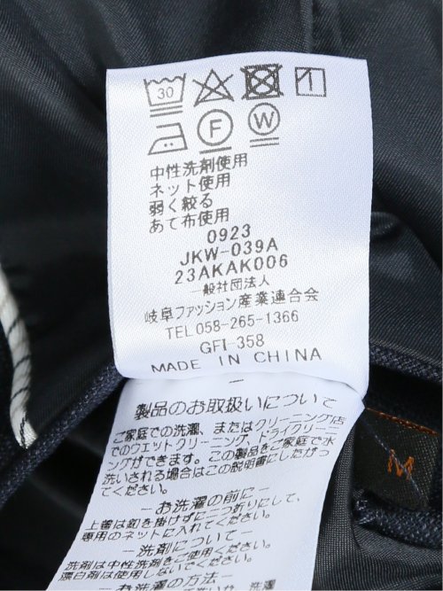 ウール混組織柄 1ボタンジャケット(セットアップ可能)