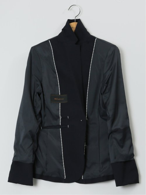 ウール混シャドーチェック 1ボタンジャケット(セットアップ可能)