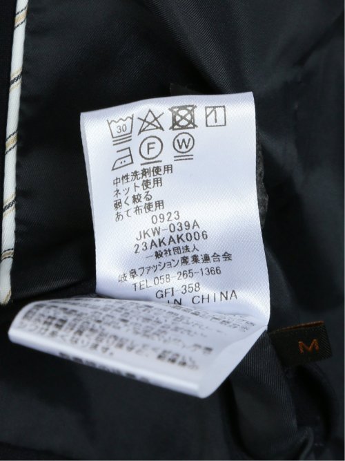 ウール混シャドーチェック 1ボタンジャケット(セットアップ可能)