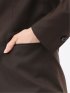 ウォッシャブル クリアツイル リラクシング 1ボタンジャケット こげ茶(セットアップ可能)