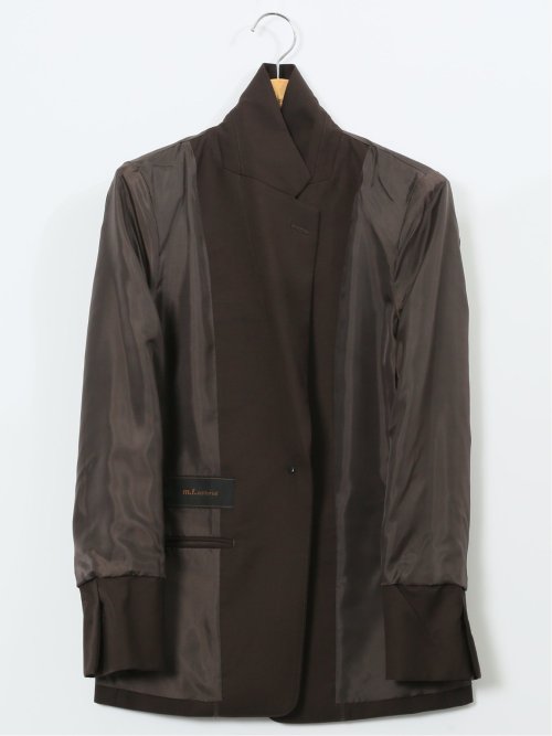 ウォッシャブル クリアツイル リラクシング 1ボタンジャケット こげ茶(セットアップ可能)