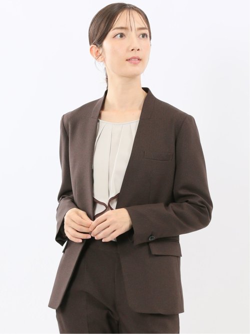 m．f．エディトリアル（m．f．editorial）/【表地ストレッチ ツイード調】m．f．エディトリアル ライトニット 2ボタンジャケット ジャケット ｜m.f.editorial | TAKA-Q ONLINE SHOP／タカキュー