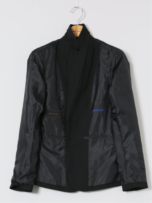 クリアエフェクト 黒無地 2ボタンジャケット(セットアップ可能)