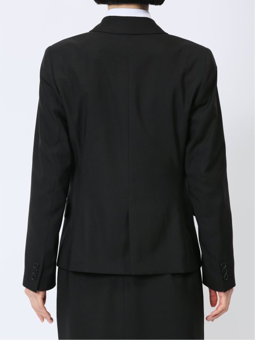 クリアエフェクト 黒無地 2ボタンジャケット(セットアップ可能)