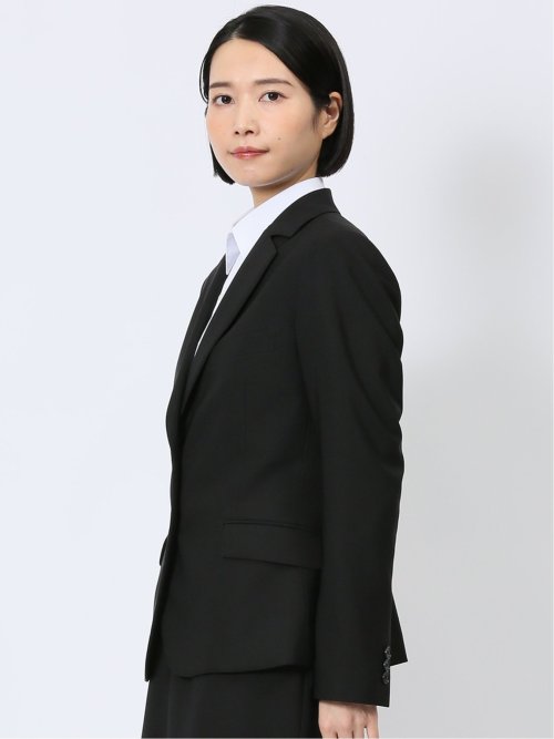 クリアエフェクト 黒無地 2ボタンジャケット(セットアップ可能)