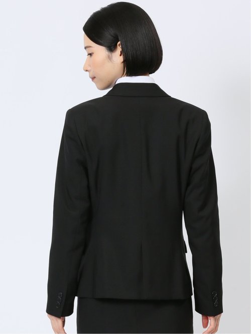 クリアエフェクト 黒無地 2ボタンジャケット(セットアップ可能)