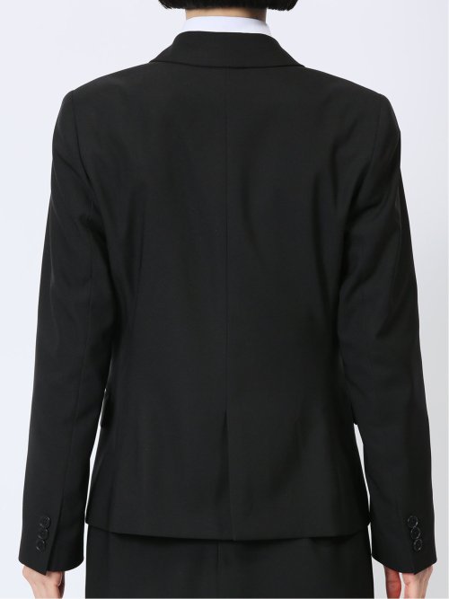 クリアエフェクト 黒無地 2ボタンジャケット(セットアップ可能)