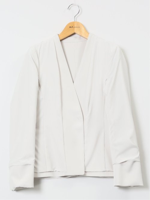 ダブルクロス カラーレスジャケット ライトグレー(セットアップ可能)