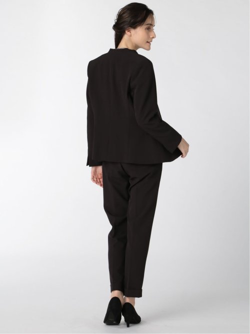 ダブルクロス カラーレスジャケット 黒(セットアップ可能)