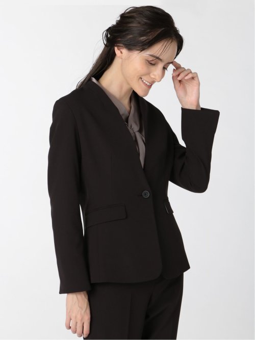 ダブルクロス カラーレスジャケット 黒(セットアップ可能)