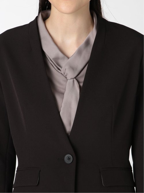 ダブルクロス カラーレスジャケット 黒(セットアップ可能)