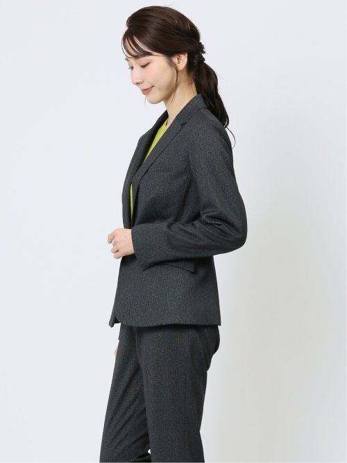 ポンチ 1ボタンジャケット 組織紺(セットアップ可能)