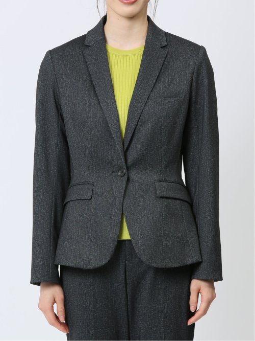 ポンチ 1ボタンジャケット 組織紺(セットアップ可能)