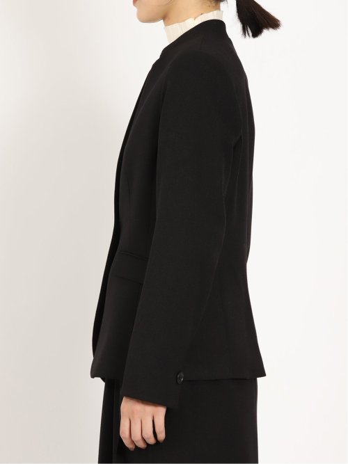 ウーリッシュ カラーレスジャケット 黒(セットアップ可能)