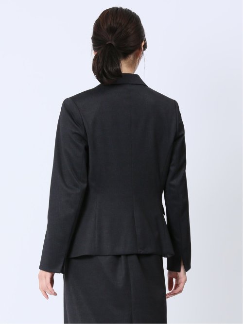 ストレッチポンチ 1ボタンジャケット 無地柄(セットアップ可能)