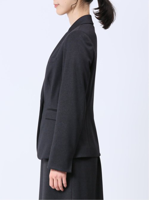 ストレッチポンチ 1ボタンジャケット 無地柄(セットアップ可能)