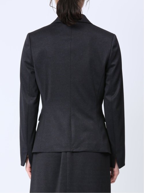 ストレッチポンチ 1ボタンジャケット 無地柄(セットアップ可能)