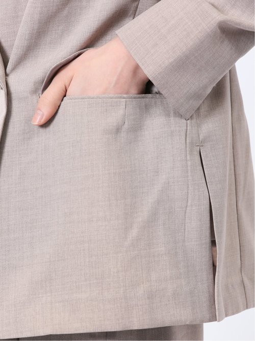 杢調 ダブルジャケット ベージュ(セットアップ可能)