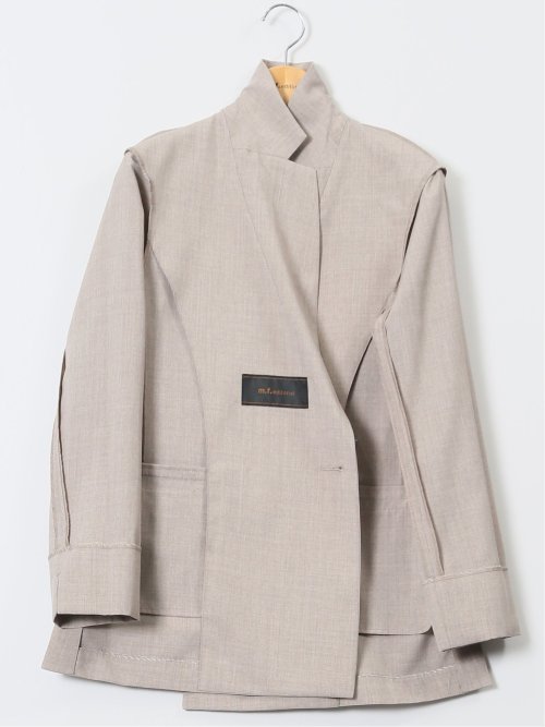 杢調 ダブルジャケット ベージュ(セットアップ可能)