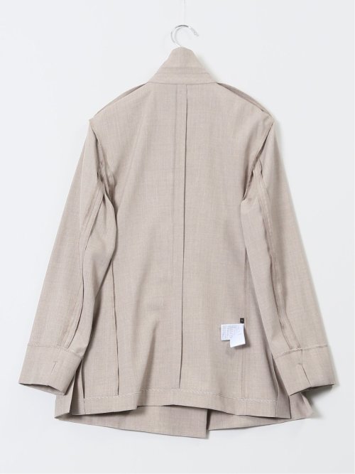 杢調 ダブルジャケット ベージュ(セットアップ可能)