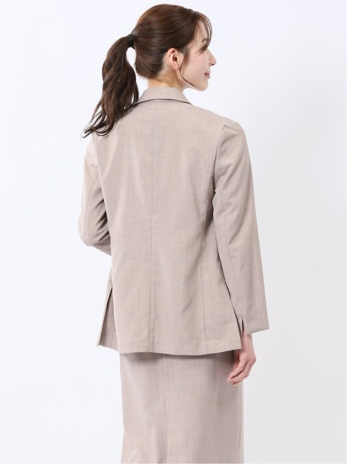 杢調 ダブルジャケット ベージュ(セットアップ可能)