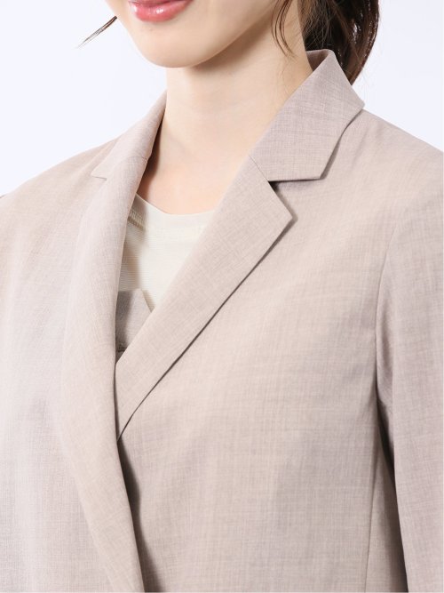 杢調 ダブルジャケット ベージュ(セットアップ可能)