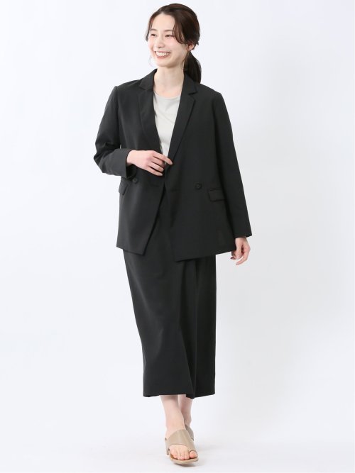 杢調 ダブルジャケット 黒(セットアップ可能)