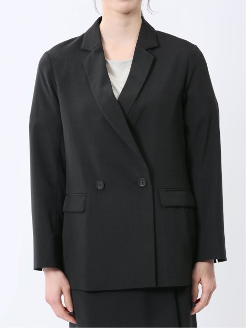 杢調 ダブルジャケット 黒(セットアップ可能)