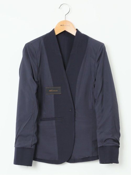 ダブルクロス カラーレスジャケット 紺(セットアップ可能)