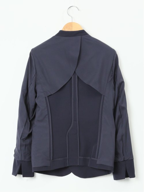 ダブルクロス カラーレスジャケット 紺(セットアップ可能)
