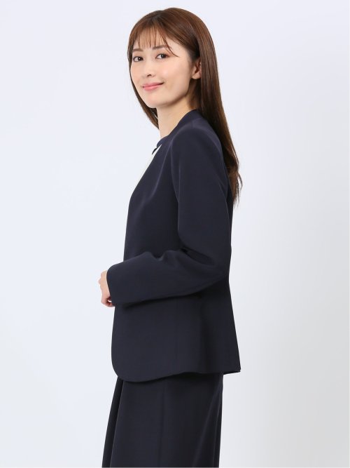 ダブルクロス カラーレスジャケット 紺(セットアップ可能)