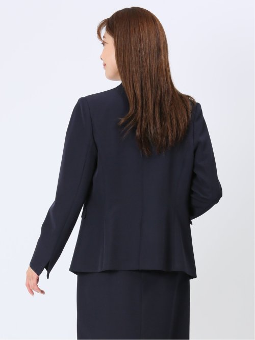 ダブルクロス カラーレスジャケット 紺(セットアップ可能)