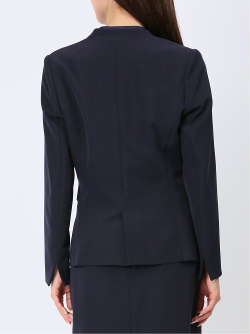 ダブルクロス カラーレスジャケット 紺(セットアップ可能)