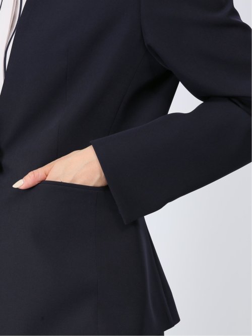 ダブルクロス カラーレスジャケット 紺(セットアップ可能)