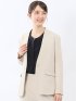 ダブルクロス カラーレスジャケット ベージュ(セットアップ可能)