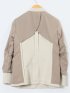 ダブルクロス カラーレスジャケット ベージュ(セットアップ可能)