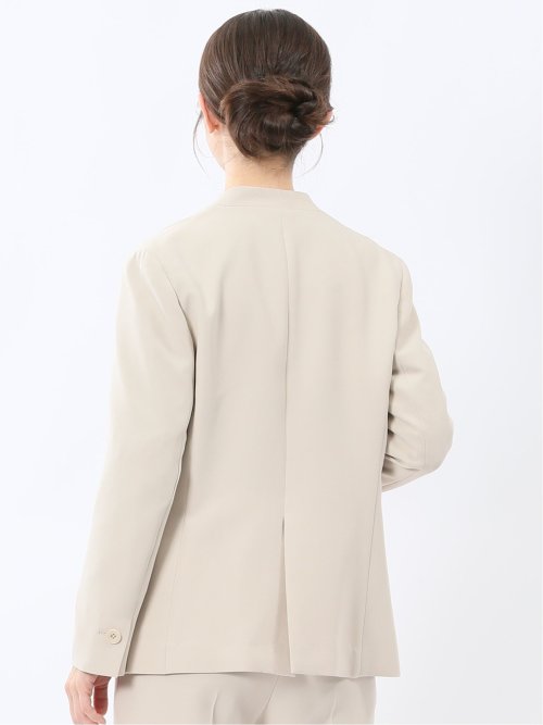 ダブルクロス カラーレスジャケット ベージュ(セットアップ可能)