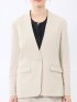 ダブルクロス カラーレスジャケット ベージュ(セットアップ可能)