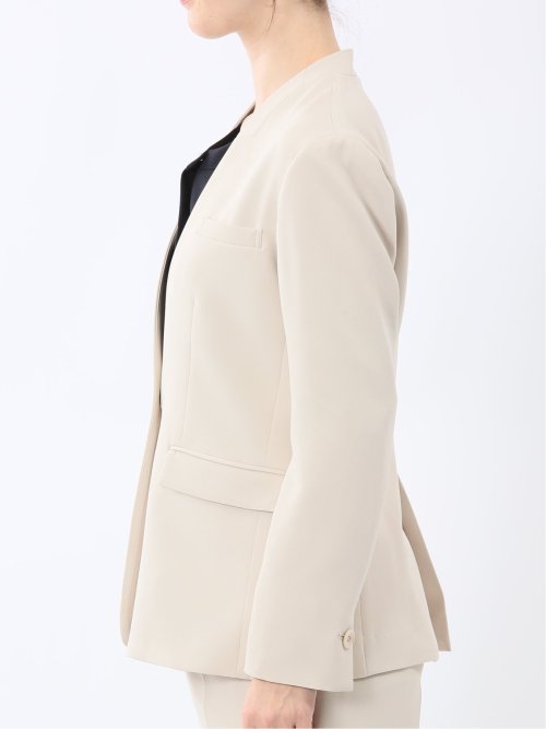 ダブルクロス カラーレスジャケット ベージュ(セットアップ可能)