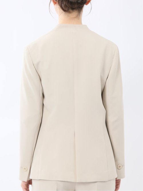 ダブルクロス カラーレスジャケット ベージュ(セットアップ可能)